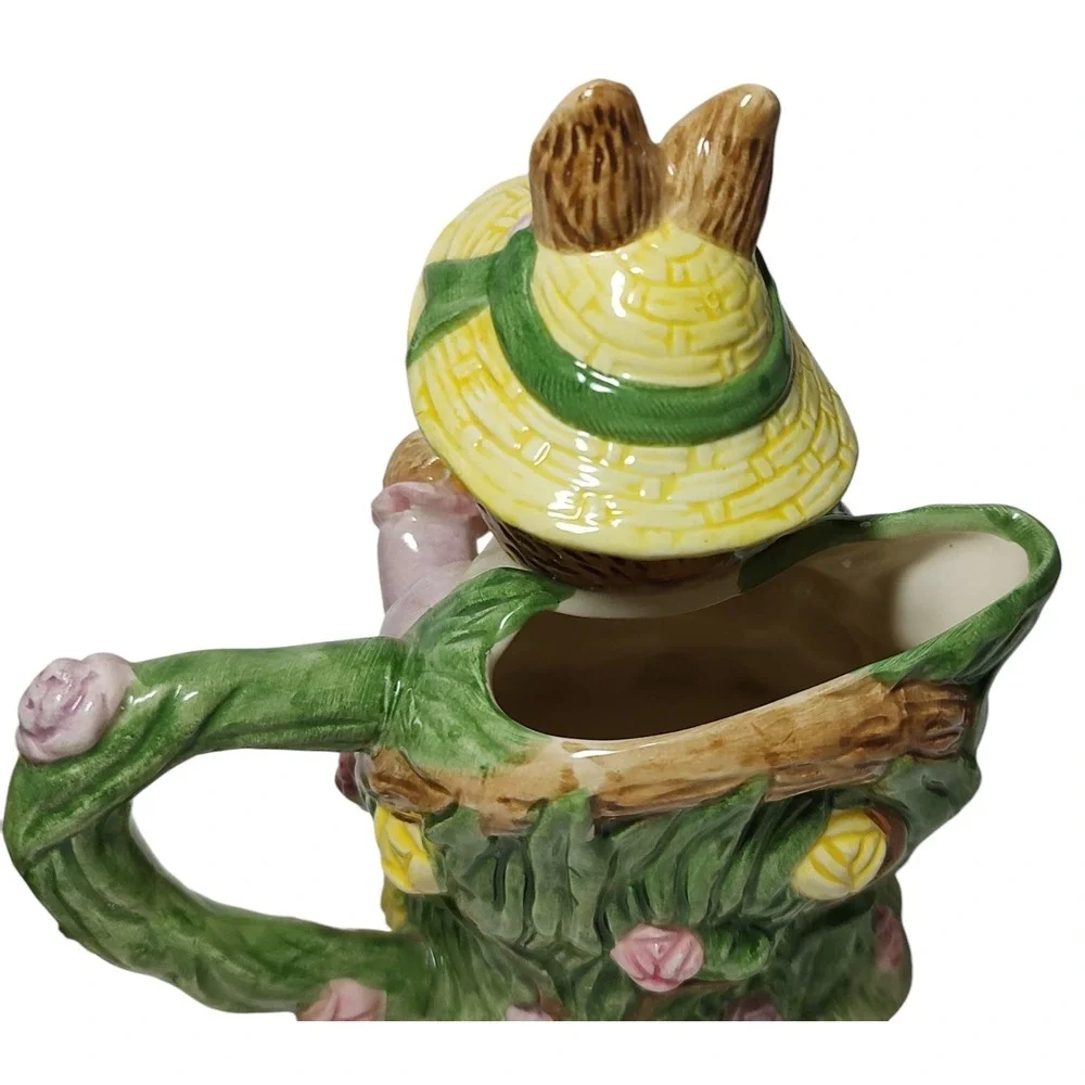 Fitz and Floyd Cream and Sugar Set Omnibus Grandma Grandpa Rabbits‎ 1993 READ